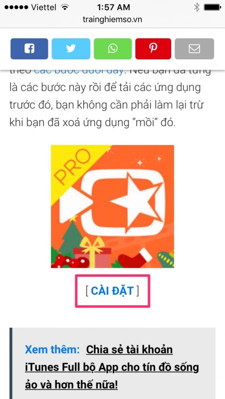 Cách cài ứng dụng bản quyền iOS được chia sẻ bởi Trải Nghiệm Số