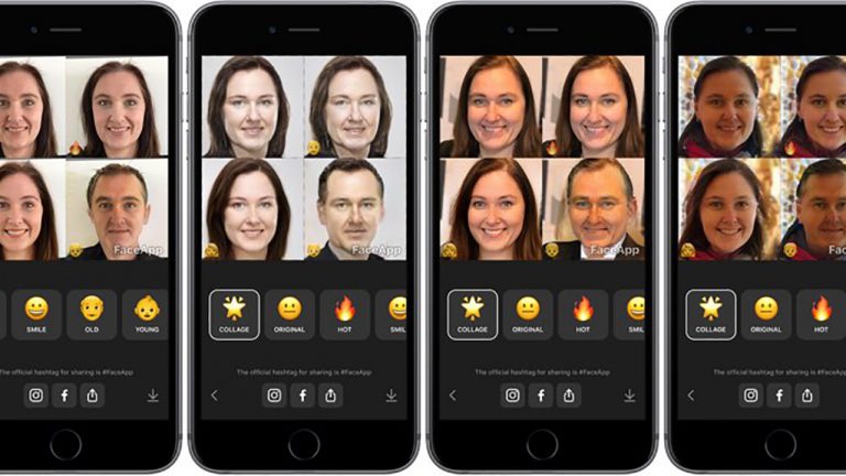 “Khuôn mặt đáng thương” trong “một nốt nhạc” với FaceApp