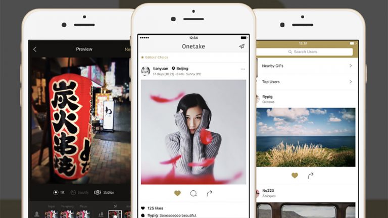 Onetake: Chụp ảnh GIF nghệ thuật trên iOS