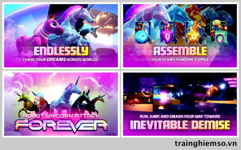Trải nghiệm nhanh game Robot Unicorn Attack 3 đang phát hành giới hạn