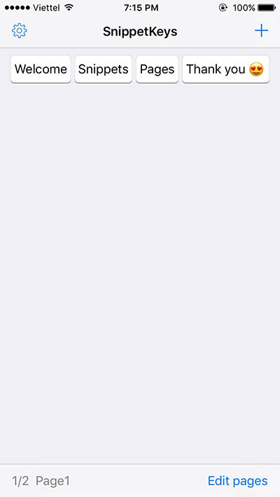 SnippetKeys: Bàn phím gõ tắt cực nhanh cho iOS