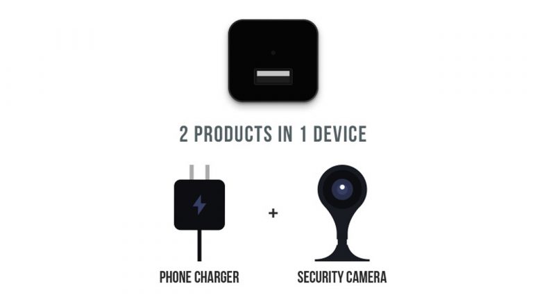 Lookout Charger: Sạc điện thoại tích hợp camera
