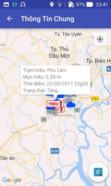 Cách xem cảnh báo mưa, ngập ở TP.HCM trên điện thoại