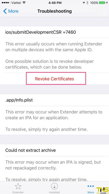 Gia hạn jailbreak iOS 10.2 vĩnh viễn với Extender Installer