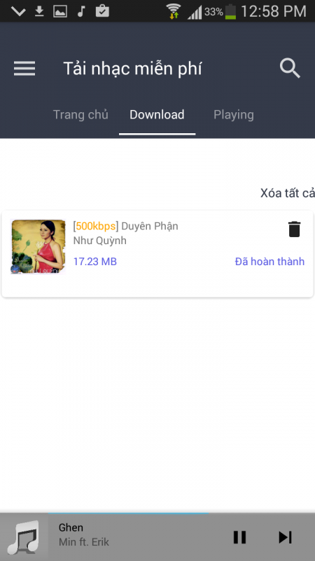 Nghe, tải nhạc Lossless trên smartphone