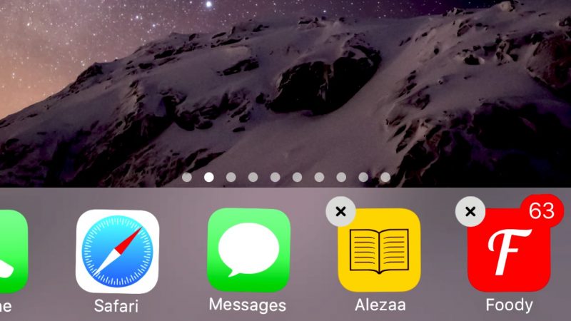 Cách đưa không giới hạn biểu tượng lên thanh dock iOS 10 đã jailbreak