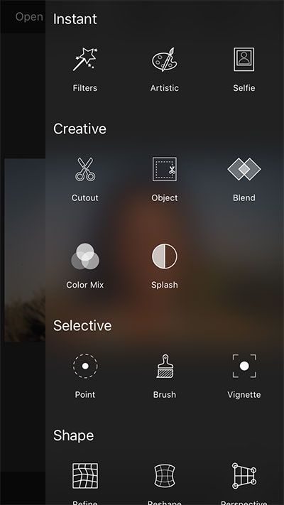 LightX: Sửa ảnh chuyên nghiệp trên iOS