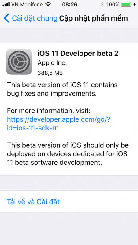 Đã có iOS 11 Beta 2, mời bạn tải về
