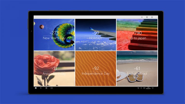 App đồng hồ đếm ngược dành cho Windows 10