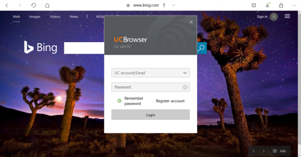 Trải nghiệm trình duyệt UC Browser UWP trên Windows 10