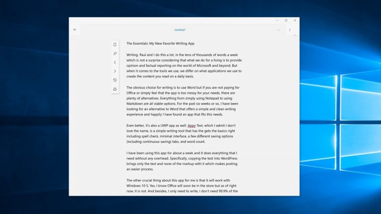 Sử dụng trình soạn thảo TXT thay thế cho Notepad trên Windows 10