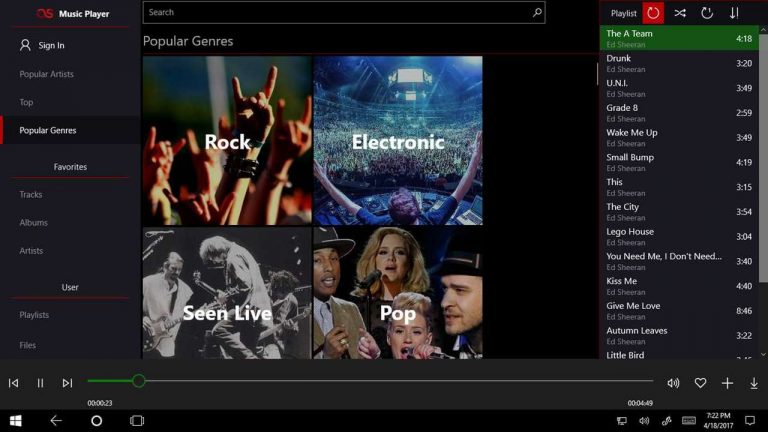 Ứng dụng UWP nghe nhạc trên Last.fm và tải về miễn phí, không giới hạn