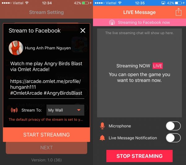 Cách Live stream màn hình chơi game lên Facebook từ Android và iOS
