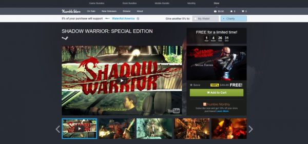 Shadow Warrior Humble Store free