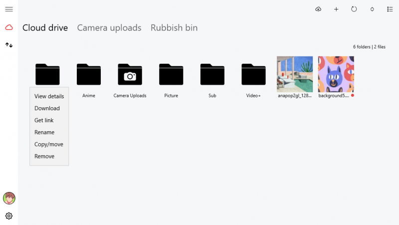 MEGA Privacy - quản lý và upload dữ liệu MEGA trên Windows 10