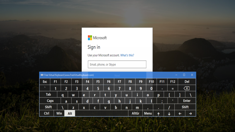 Cách tạo bàn phím ảo cho Windows 10