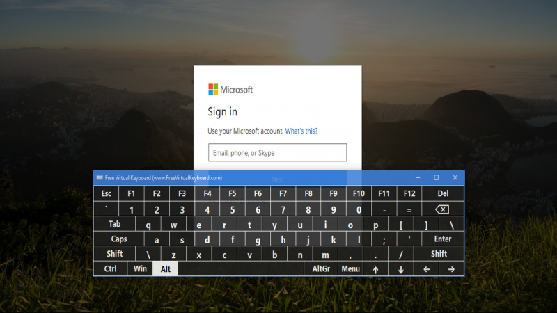 Cách tạo bàn phím ảo cho Windows 10