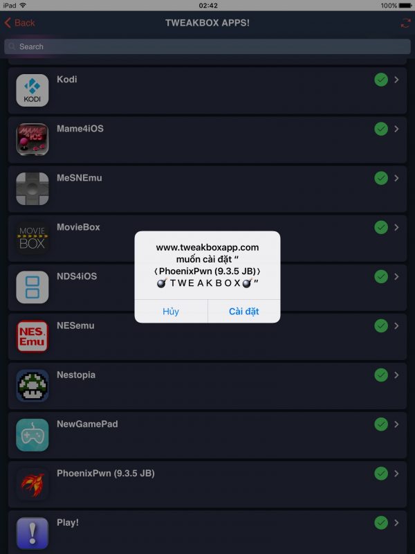 Hướng dẫn jailbreak iOS 9.3.5 cho iPhone 4S không cần máy tính