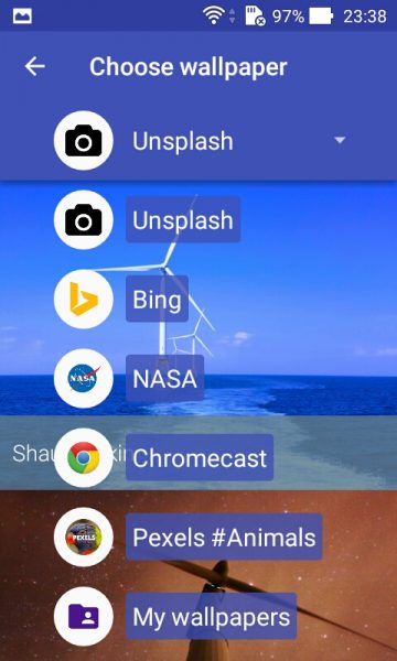 Lắc thiết bị thay ngay hình nền tuyệt đẹp trên Android