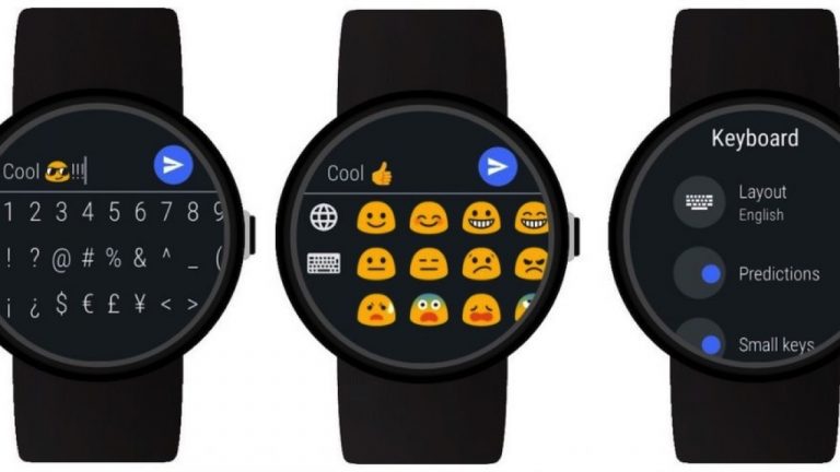 Đã có “bàn phím” cho đồng hồ thông minh chạy Android Wear 2.0