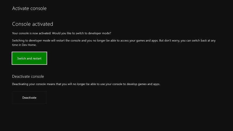 Cách bật chế độ Developer Mode trên Xbox One