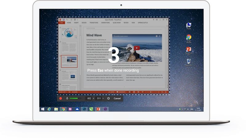 14 ứng dụng quay màn hình máy tính miễn phí