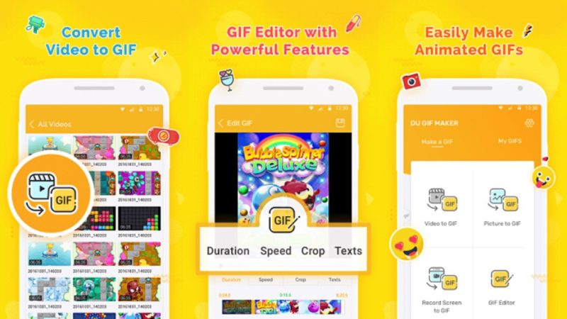 Cách tạo ảnh động GIF cho Android với DU GIF Maker