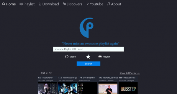 PlayList Downloader from YouTube: Ứng dụng UWP hỗ trợ bạn tải playlist video YouTube