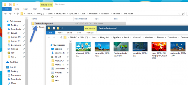 Tổng hợp 17 theme mới cho Windows 10 và cách trích xuất hình ảnh bên trong