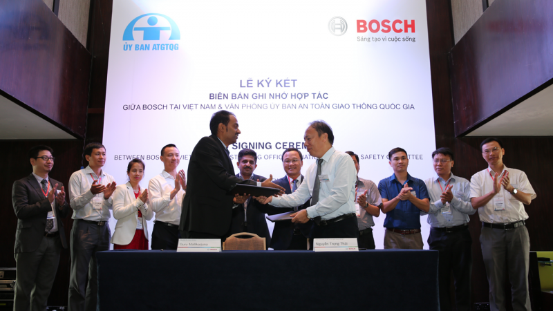 Bosch hợp tác cùng VPUBATGTQG nghiên cứu an toàn giao thông và an toàn xe