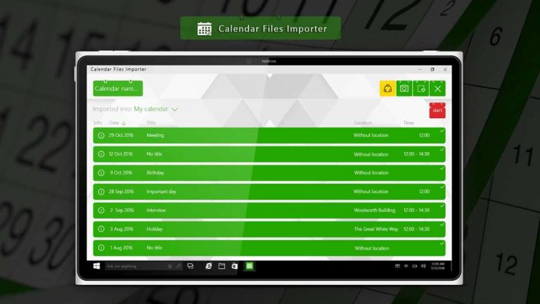 Calendar Files Importer: Ứng dụng nhập lịch sự kiện vào Google, Outlook đang miễn phí trên Windows 10