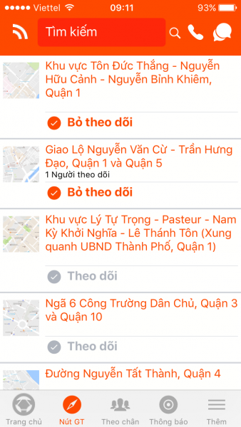 Mạng xã hội cập nhật giao thông các tỉnh thành Việt Nam
