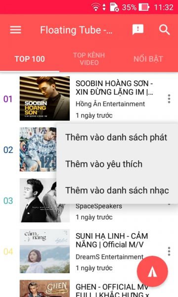 Các ứng dụng xem video YouTube trên Android dưới dạng cửa sổ nổi (P.1)