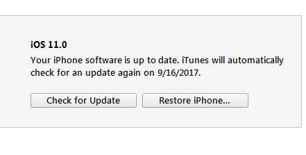 Cách hạ cấp từ iOS 11 xuống iOS 10.3.3