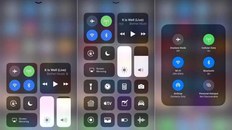 Mẹo hay tắt hẳn Wi-Fi hay Bluetooth từ màn hình chính trên iOS 11