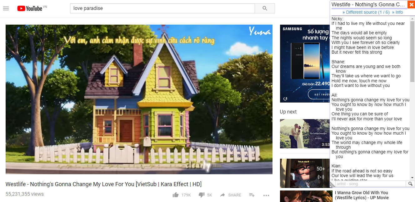Cách vừa xem YouTube vừa coi lời bài hát trên Chrome