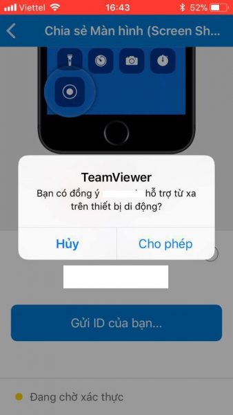 Cách chia sẻ màn hình iOS trên iOS 11 với Teamviewer