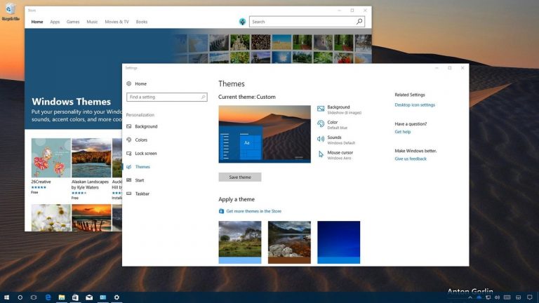 Tổng hợp 17 theme mới cho Windows 10 và cách trích xuất hình ảnh bên trong