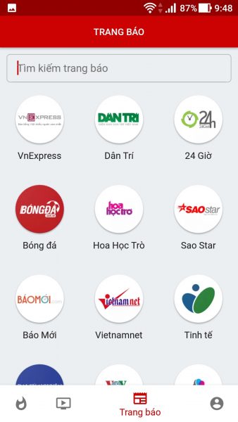 A Đọc Báo: Ứng dụng đọc báo mới trên Android dành cho người Việt, không quảng cáo