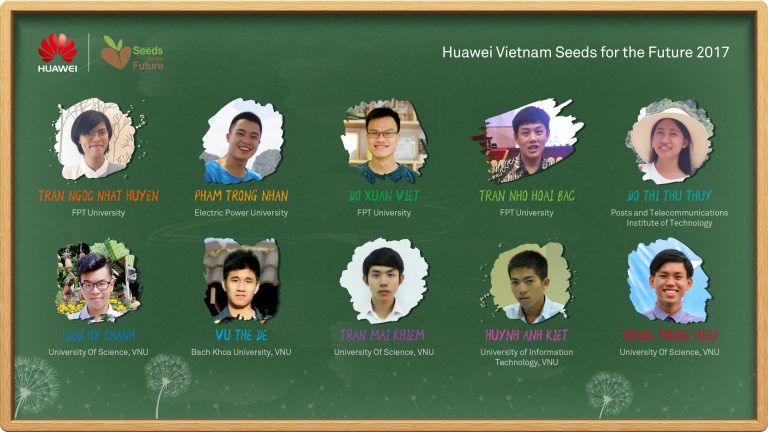 10 sinh viên ưu tú được nhận Học bổng Hạt giống Viễn thông Tương lai 2017 của Huawei