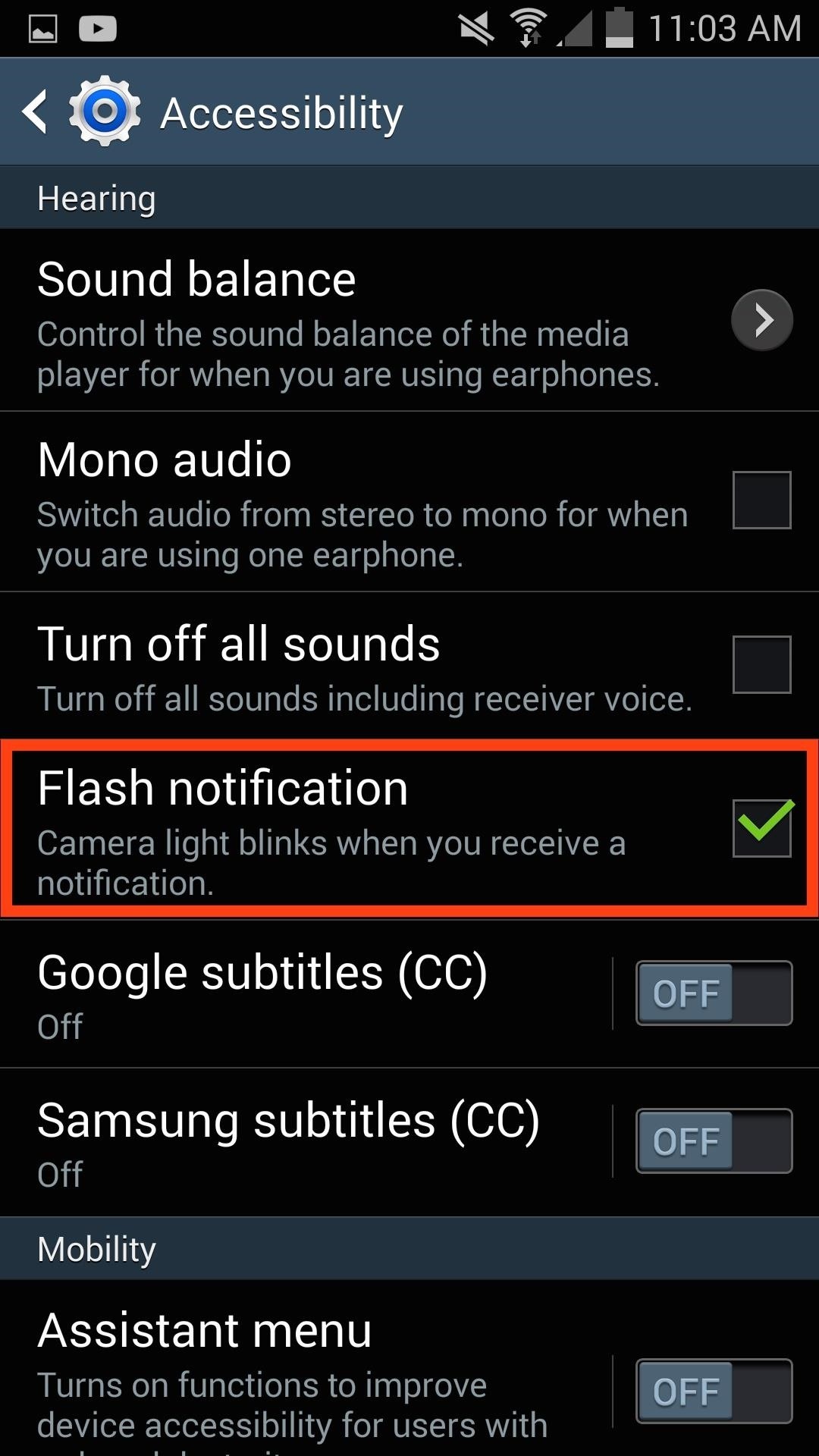 Cách cài đèn flash khi có cuộc gọi đến trên iOS và Android
