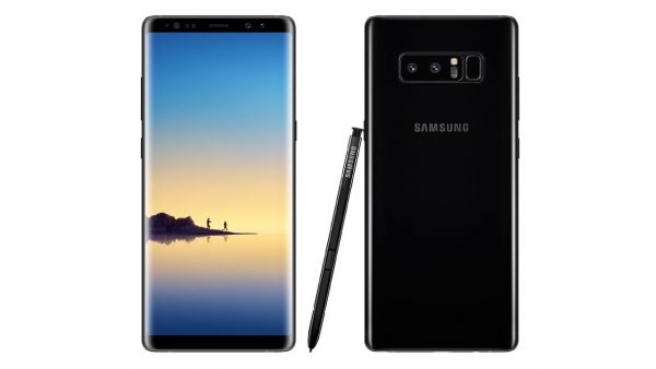 Note 8 hở sáng viền màn hình là đặc tính của màn hình cong?