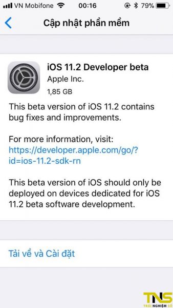 Apple bất ngờ tung ra bản iOS 11.2 thử nghiệm