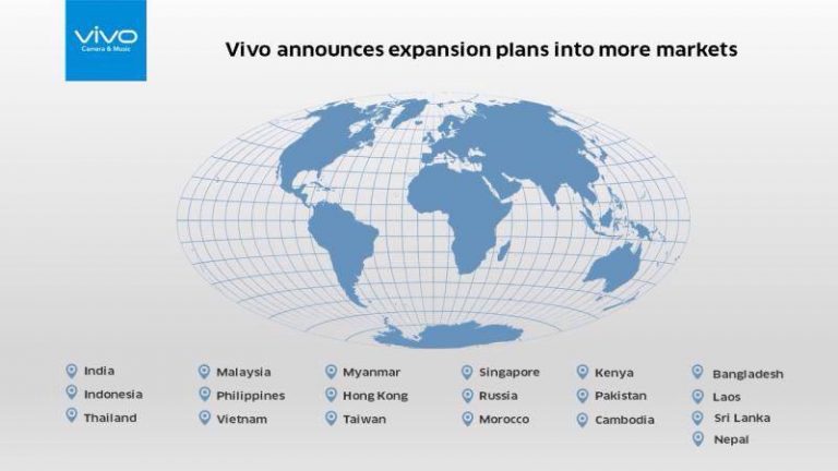 Vivo công bố kế hoạch mở rộng thị trường trên toàn cầu