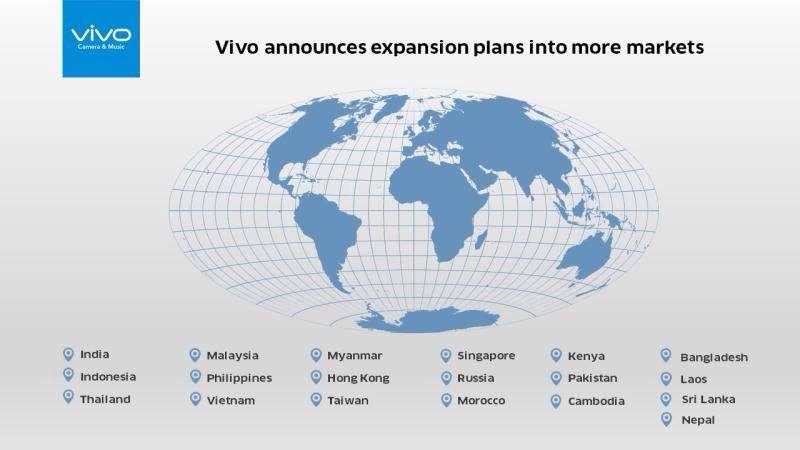 Vivo công bố kế hoạch mở rộng thị trường trên toàn cầu