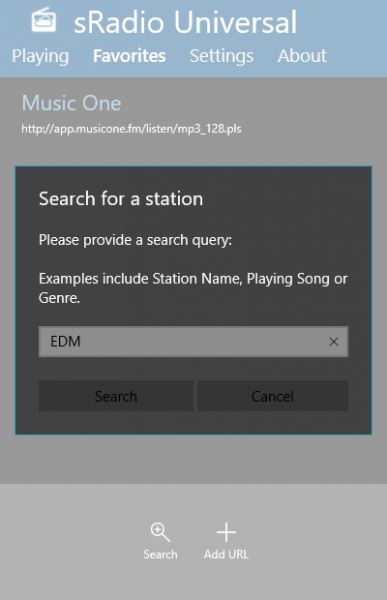 sRadio - Thưởng thức radio trực tuyến trên Windows 10