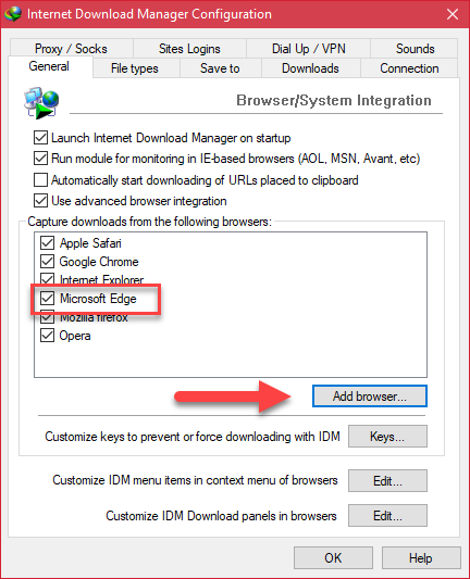 Cách tải file với IDM trong Microsoft Edge
