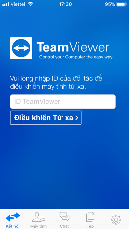 teamviewer ios 1 minute timeout