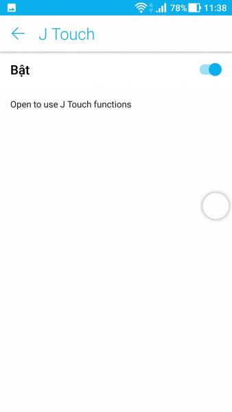 Khám phá 'nút ảo J Touch' trên Android