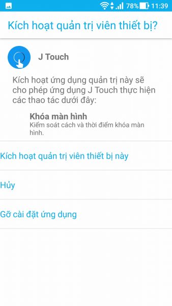 Khám phá 'nút ảo J Touch' trên Android
